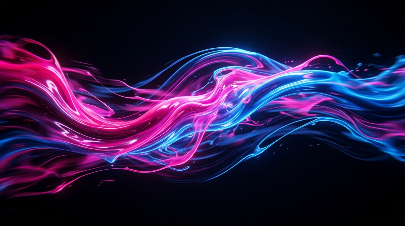 Featured: Fluid Neon Waves AI Video